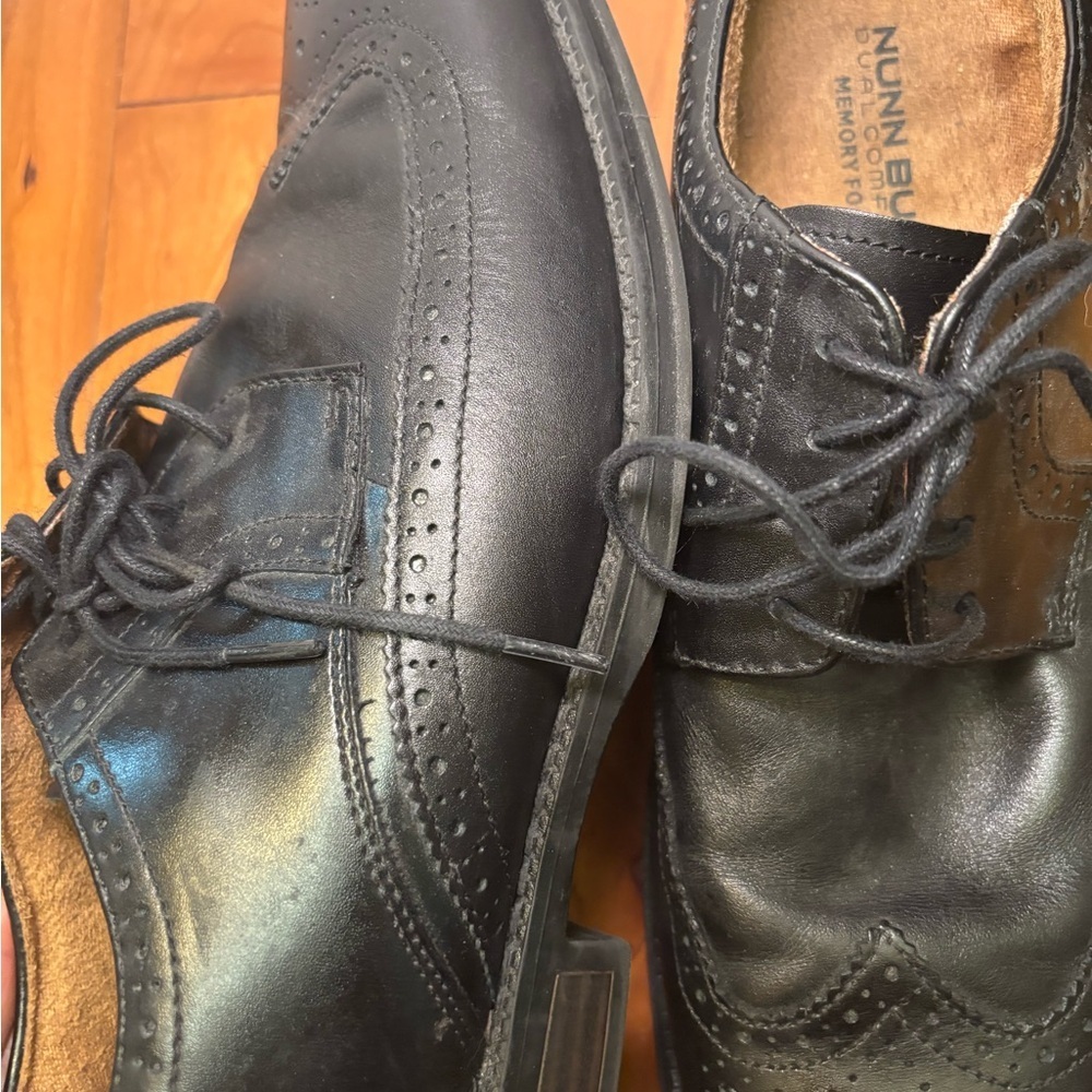 Nunn Bush Black Leather Brogue Oxfords - Picture 5 of 8